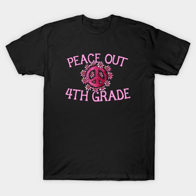 Peace out 4th grade T-Shirt by bubbsnugg